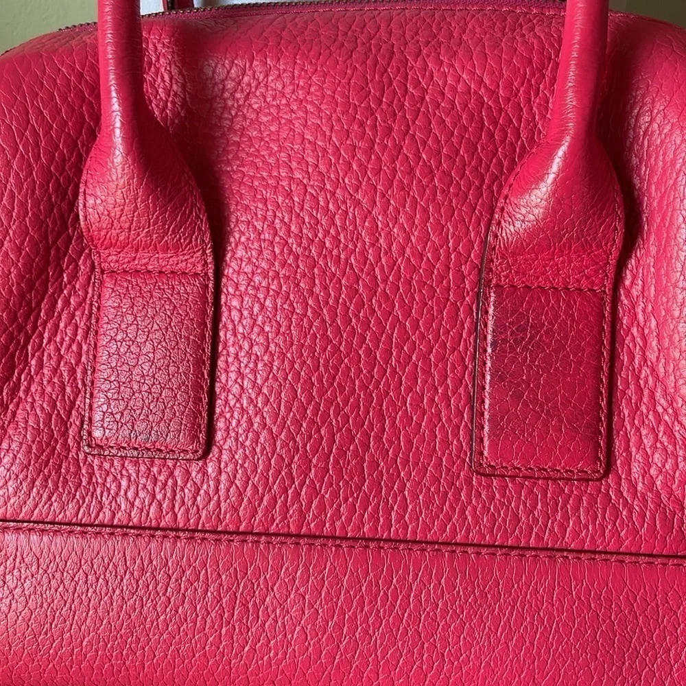 Kate Spade Bright Pink Top Handle Leather Satchel - Picture 3 of 11